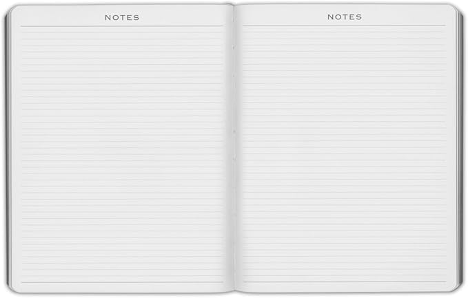 Gallery Leather Family Planner 2027, for moms, Elegantly Bound Calendar Planner and Notebook with Stylish White Page Edges, 18 Months - Caribbean Fuchsia - 9x7"