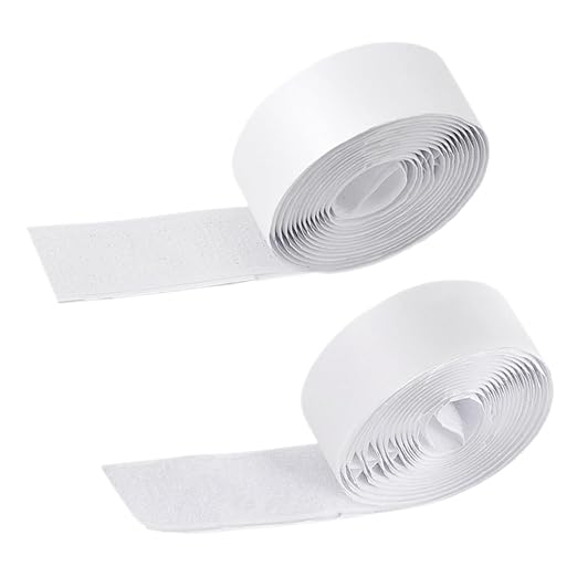 2Rolls Hook and Loop Tape for Guitar Pedal Mounting of Heavy Duty Sticky Fasteners for Effect Pedals Versatile and Durable Adhesive Tapes for Musicians and Professionals