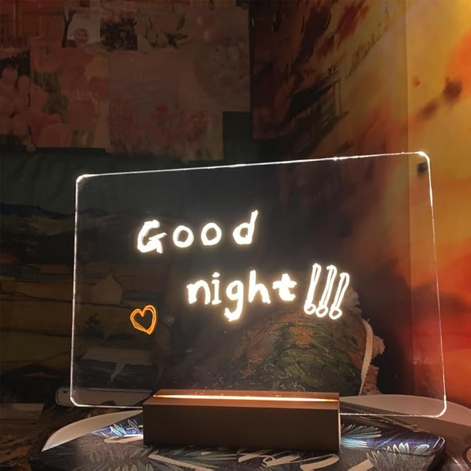 Lumi Board 2 Sets Lumiboard Led Drawing Board, 11.8 x 7.87 Inch Dry Erase Board (Thick x1 Thin x1) Light Up Drawing Board for Room/Store/Office/Festival/Gift (Includes 12 Markers*2)