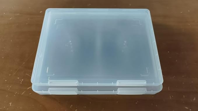 6 Pcs Clear A4 A5 File Box, A4 Paper Organizer Box Scrapbook Paper Storage for 9.8" x 12.4" US Letter Plastic Containers for Craft and Arts Supplies Board Game File Holder Organizer 9" x 12" file case