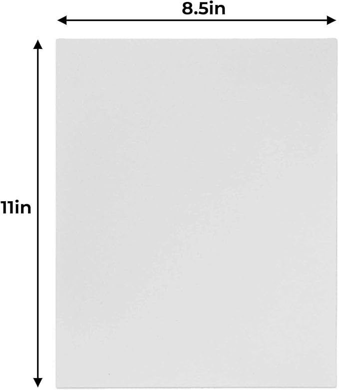 CountryArtHouse 8.5x11 White Foamboards Acid-Free 3/16" White Foam Core for Framing, Presentations, Crafts & More 100 Pack of Foam Boards
