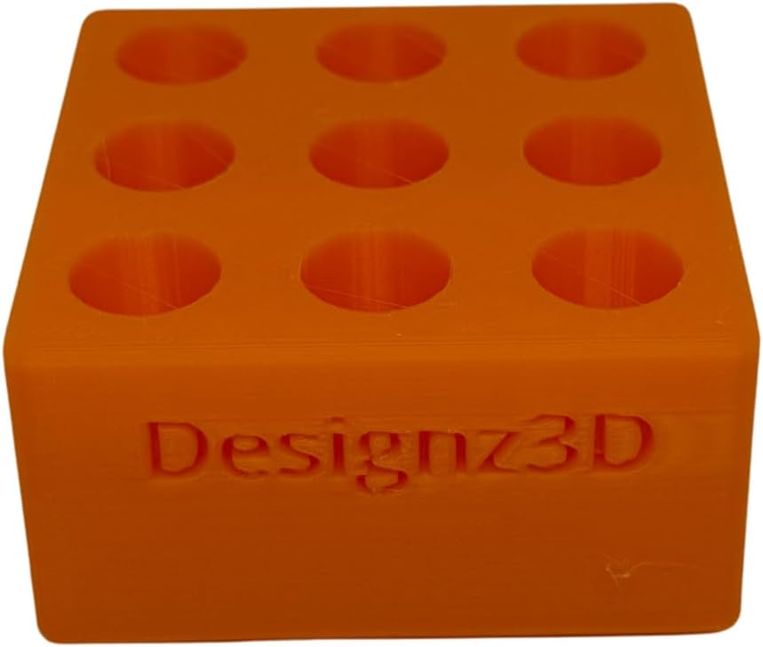 Desk Organizer for 510 Cartridges, Pens and Pencils - 9 Spaces (Orange)