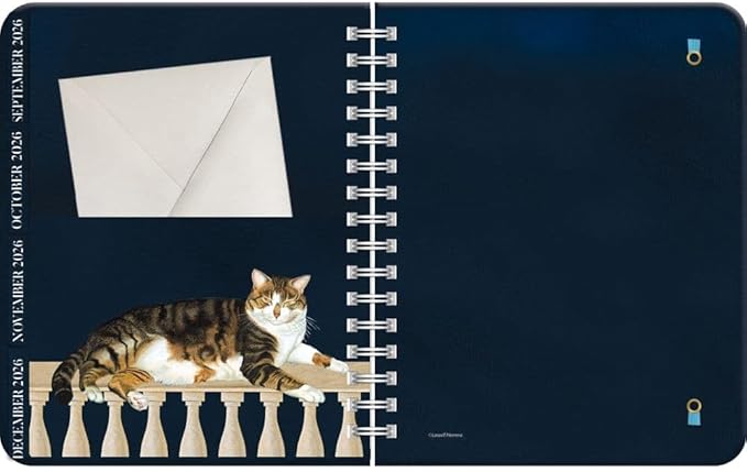 Lang, American Cat Deluxe 2026 Planner, 8.25'' X 9.5'', Weekly Calendar with Stapled Binding