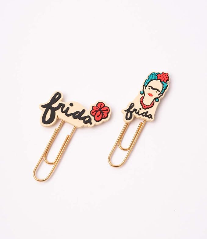 Frida Kahlo Paper Clip Set - Book Mark, Office Supplies, Frida Kahlo Gift, Paper Clip For Office , School