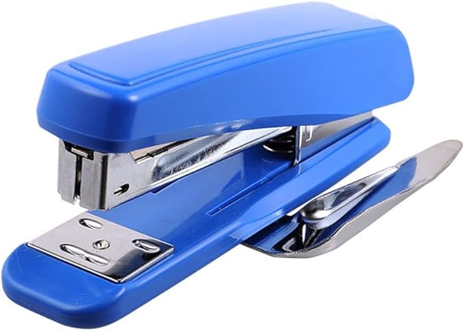 Desk Stapler Staplers for Desk B8 Stapler 20-Page Capacity Office Documents Finishing and Binding Essentials Office Tools School Supplies (Color : Blue)