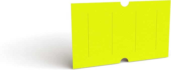 Labels to fit: Motex MX5500, Towa GS Series,Halmark Model H, Kenco 18-8,000 Labels by Kenco (Fluorescent Yellow)