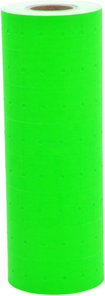 Fluorescent Green Labels to fit Towa® GS Series/Halmark/Century Price Guns 16 Pack (Free Ink roll Included)