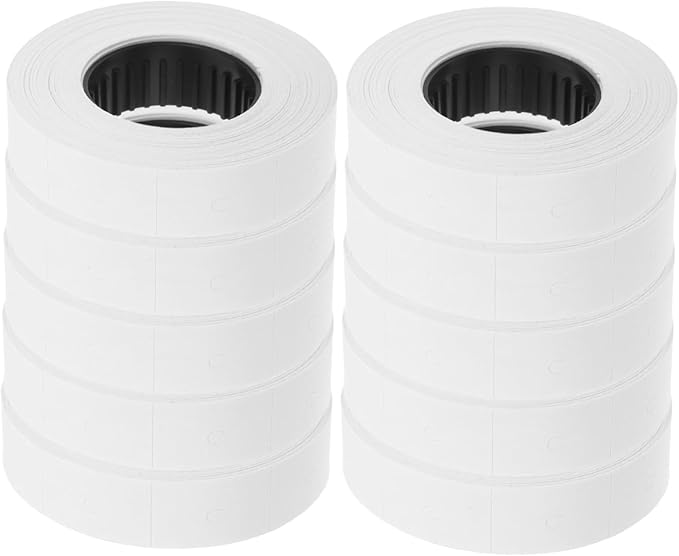 ARTIBETTER 10rolls Price Marker Labeler Paper Roll White Price Tags for Retail Office and Grocery Store Efficient and User-Friendly Labeling with Labels Per Roll