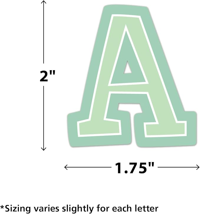 Teacher Created Resources Self-Adhesive Pastel Pop 2" Bold Block Letters Uppercase (TCR9649)
