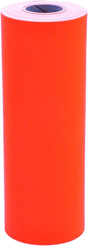 Fluorescent Red Labels to fit Towa® GS Series/Halmark/Century Price Guns 16 Pack (Free Ink roll Included)