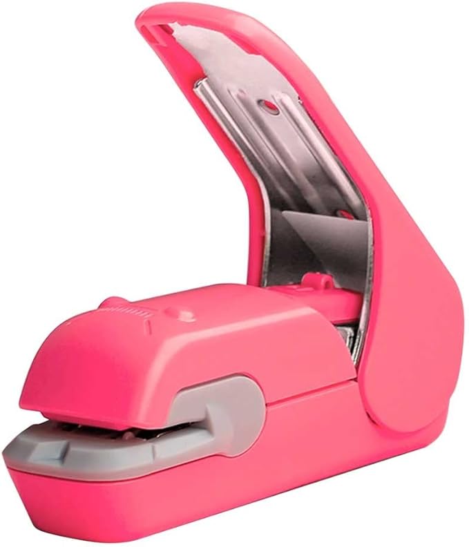 Binding Stapler, Time-Saving, Labor-Saving, Hand-held Stapler Without Needles, Portable(Black)