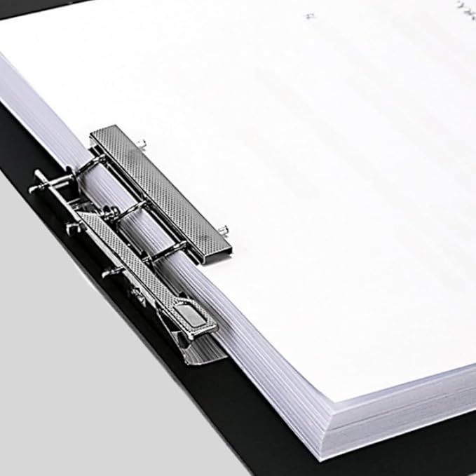 A4 Double Strong Clips File Folder Report Cover, Punchless Binder, Clamp Binder Without Rings Office Project Folder,Documents File Folder, for Letter Size or A4 Size, 200 Sheet Capacity (2)