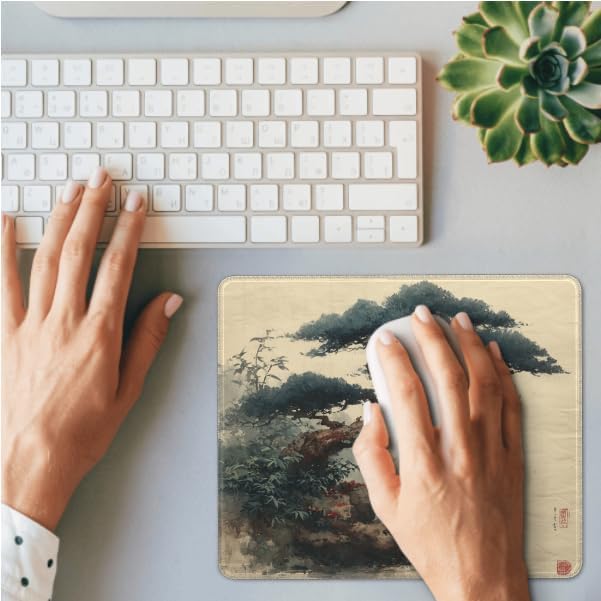 Voltique Mouse Pad Small Desk Mat, Bird Computer Mousepad with Stitched Edges Non-Slip, Keyboard Mouse Pad for Desktop Office Desk Accessories