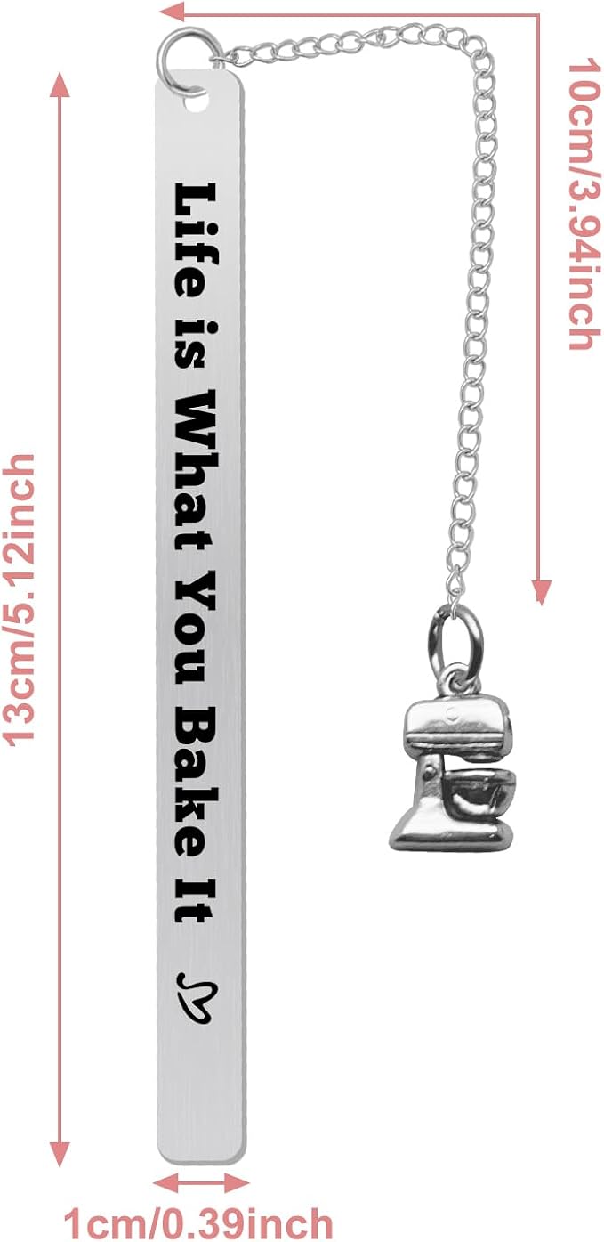 Baker Gift Bookmark for Baking Lover, Culinary Student, Pastry Chef - Bake Gifts for Women, Culinary School Graduation