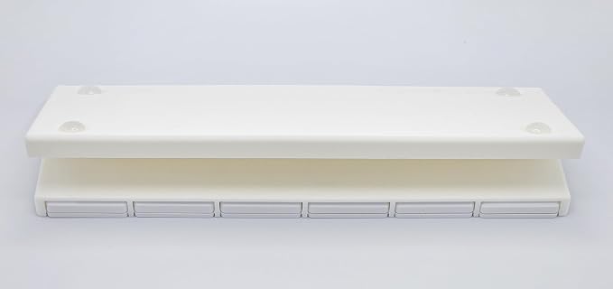 Remote Holder Organizer Pedestal Caddy compatible with Lutron Pico Remotes, Anti-Slip Feet, Holds 6 Remotes, White, Indoor Use Only