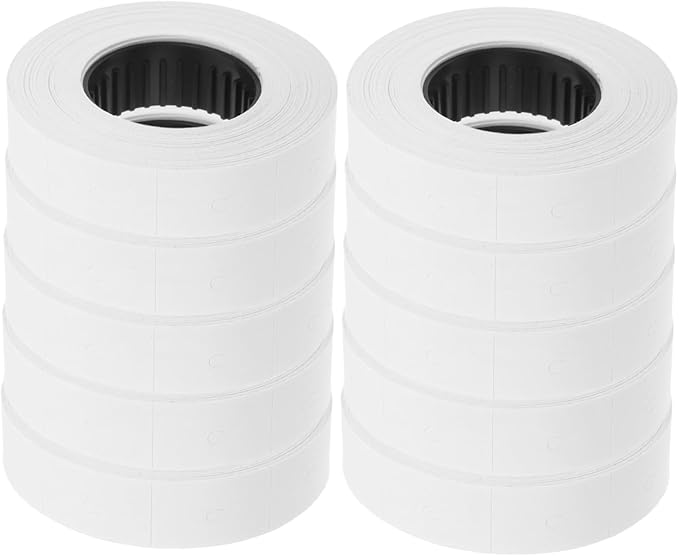 VILLCASE 10rolls Compatible Price Label Price Tags for Pricemarker Labeler Easy to Use Labeler Accessories