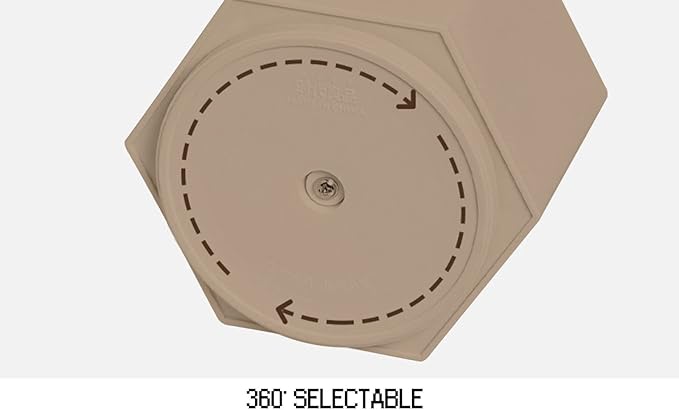 Gullor Spinning Desktop Stationery Organizer Decorative Plastic Rotating Pen and Pencil Cup 6 Compartment Desk and Table Top Office Supplies, Khaki