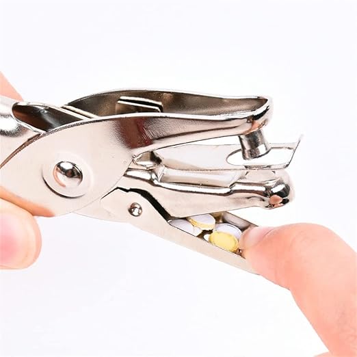 Document Paper Manual Puncher Small Single-Hole Hand-held Press Loose-Leaf Book Binding