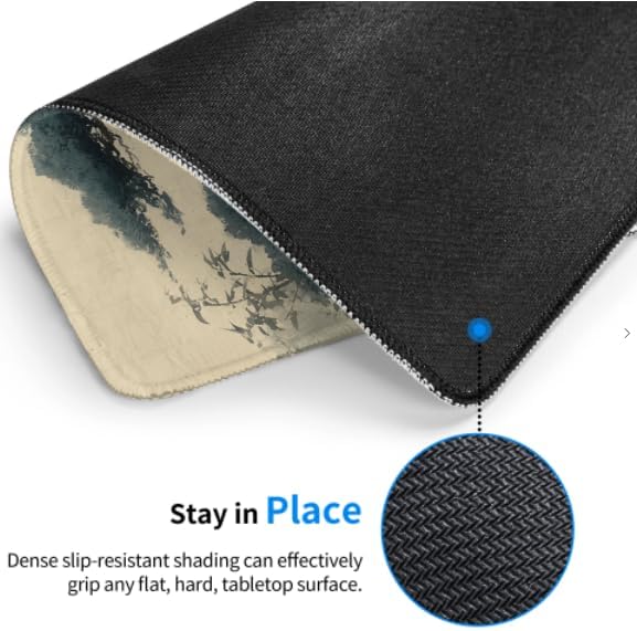 Voltique Mouse Pad Small Desk Mat, Bird Computer Mousepad with Stitched Edges Non-Slip, Keyboard Mouse Pad for Desktop Office Desk Accessories