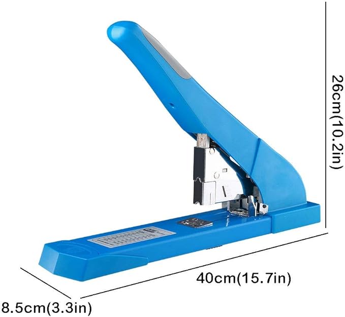 Liudan Stapler Large and Heavy Long Handle Stapler, Labour-Saving Office Stapler, 240 Pages Capacity, Thick Paper, Large Volume Stapler Office Stapler