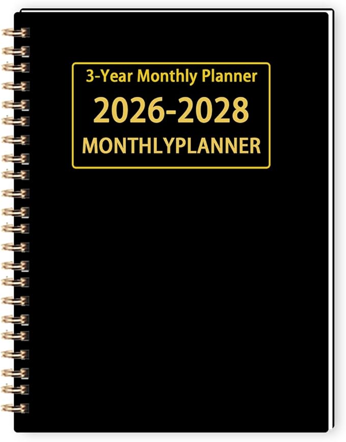 2026-2028 Monthly Planner - 3 Year Monthly Calendar/Planner 2026-2028, 5.9" x 8.5", 36 Month Calendar Planner, Planners with Twin-Wire Binding, Lined Notes Pages