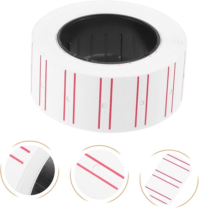 20rolls Self-Adhesive Price Label Paper Stickers for Retail Use - Tags and Firm Adhesion for Supermarkets and Commerce