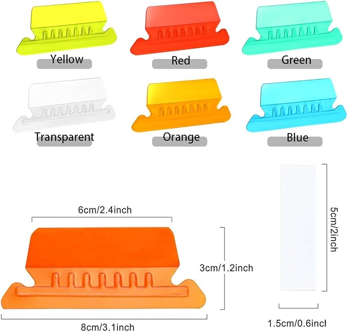 File Folder Tabs Hanging File Folder Labels 60 Sets Plastic File Tabs with Inserts for Hanging Files