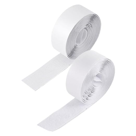 FRCOLOR 2Rolls Guitar Effect Pedal Mounting Tape Durable Hook and Loop Strips for Secure Attachment of Effects Pedals Versatile Sticky Fasteners for Musicians