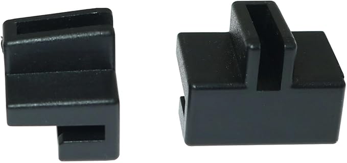 RLECS 10PCS Black Hanging File Rail Clips for Wood Drawers - Specialty Storage File Cabinet Rails, Plastic Drawer Sides