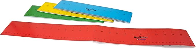Hygloss Paper Ruler - 36" Bulk Yardsticks for Classroom, STEM, Easy-to-Read Numbers, Bold Color Cardstock, 24 Pack