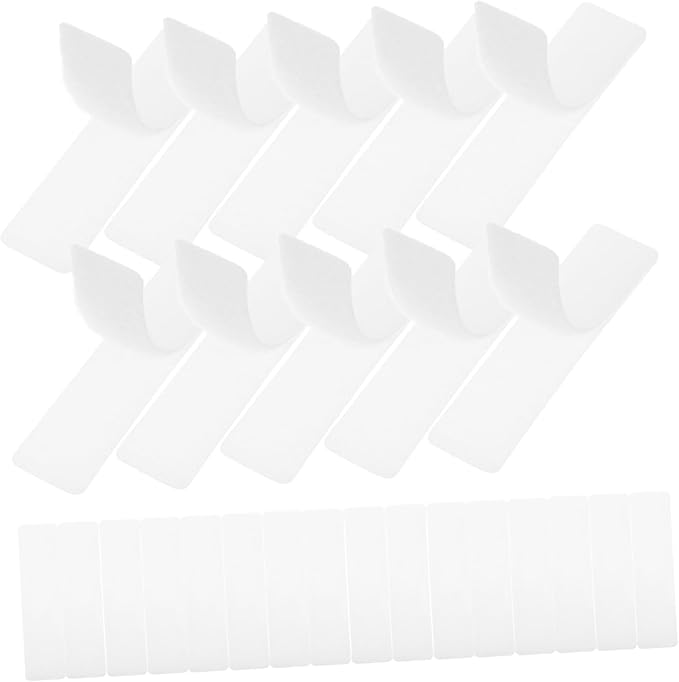 PRETYZOOM 48 Pairs Heavy Duty Fastener Strips with Strong Adhesive Versatile Self Adhesive Mounting Tape for Home Office and Car Use Design for Reliability