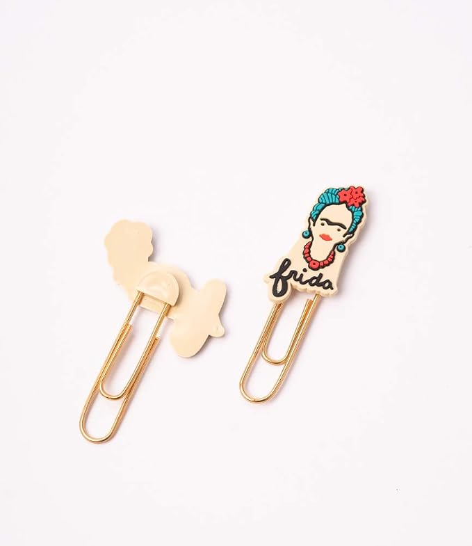 Frida Kahlo Paper Clip Set - Book Mark, Office Supplies, Frida Kahlo Gift, Paper Clip For Office , School