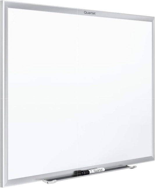 Quartet Magnetic Dry Erase White Board, 24"W x 18"H Whiteboard, Nano-Clean Surface Resists Ink Stains, Silver Aluminum Frame (SM531)