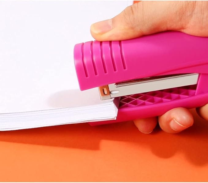 Creative Stapler Desktop Stapler 24/6 26/6, 25 Sheet Paper Capacity, Durable Hand-held Stapler for Office Desktop Or Home Office Supplies Stapler for Gifts Stapler (Color : Purple, Size : 5