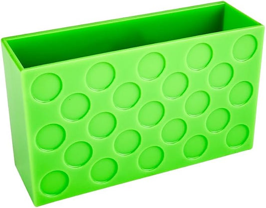 Magnetic Wall Pocket Organizer 6.3 x 2 x 3.8 in — Strong Magnetic Multi-Purpose Pens & Supplies Storage Holder for Office, Fridge, Locker — Green