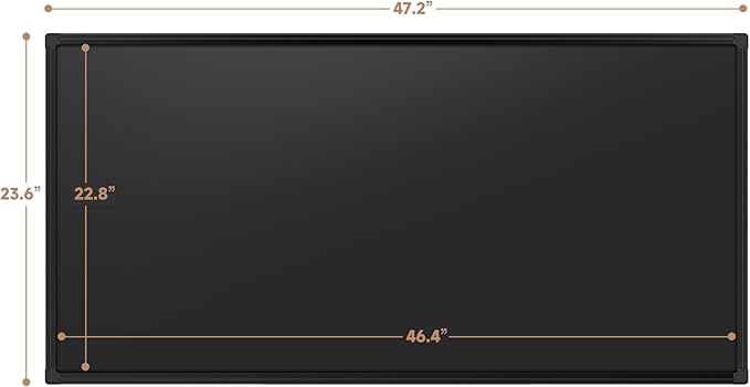SELEAD Magnetic Chalkboard 48 x 24 Inches - Black Aluminum Frame Chalk Board Words Sign Wall Decor Plaque for Business, Menu, School, Office - Magnet Bulletin Display Board Pizarra