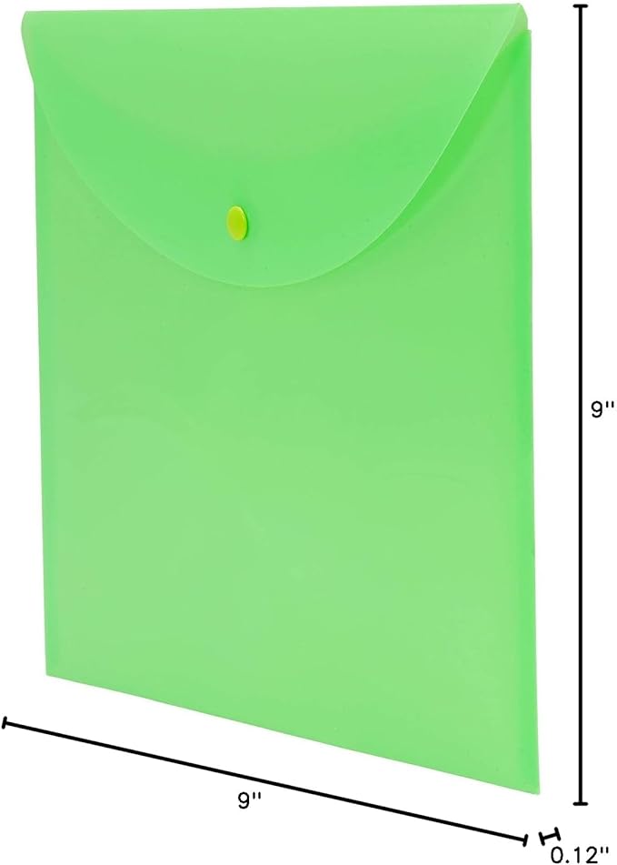 Smead Project Envelope, Snap Closure, Top Load, Letter Size (10, Green)