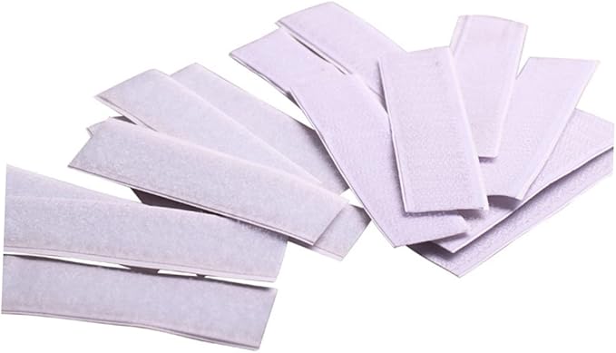 10pcs Self Adhesive Hook and Loop Tape Strips for Table Skirts Wall Mounting Crafting Home Office Use Strong Hold Smooth Surfaces