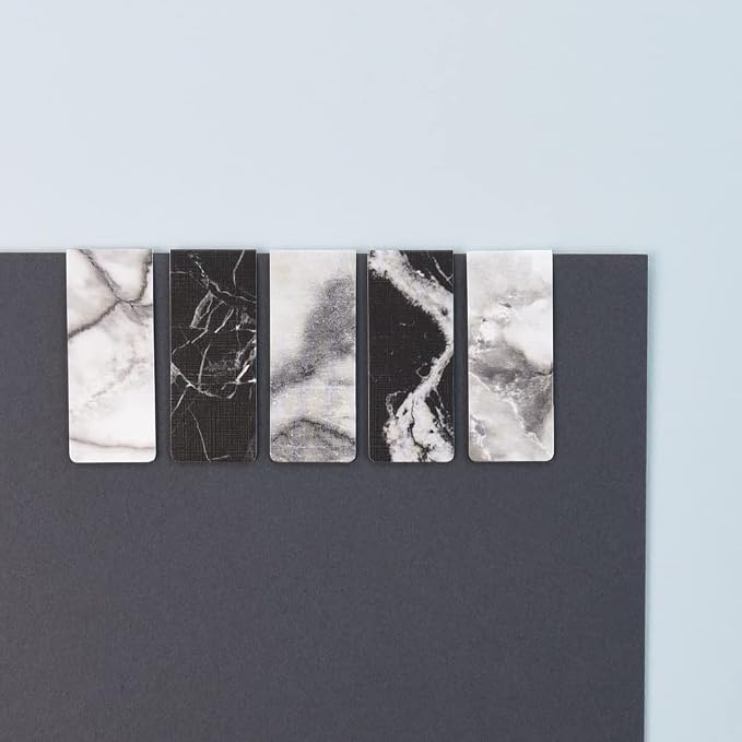 Monolike Magnetic Bookmarks Marble Ver.1, Set of 5