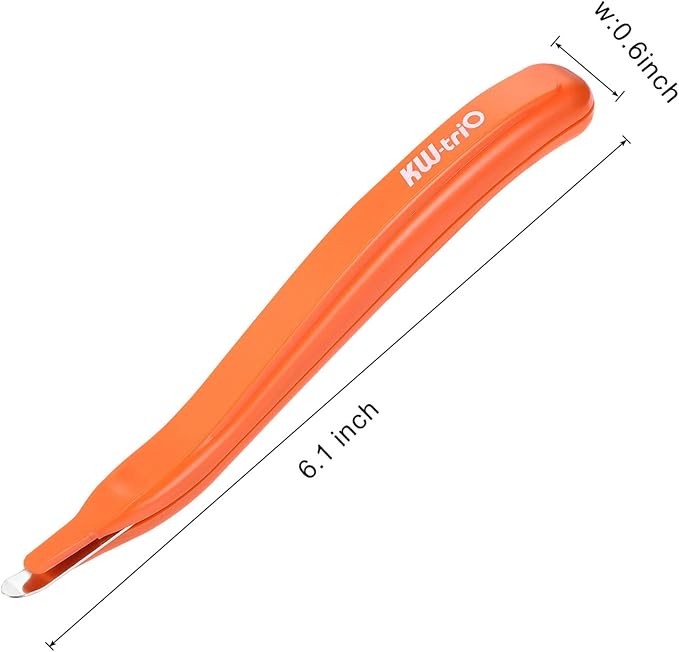 YOKIVE 1 Pcs Staple Remover, Office Magnetic Stapler Puller | Remove Staples Great for Office Home Desktop Accessories (Orange)