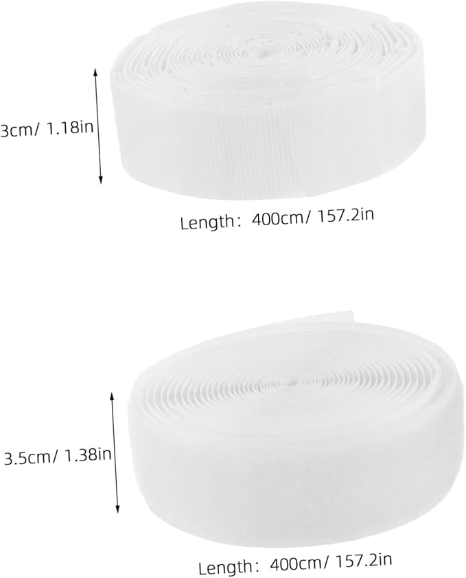 MAGICLULU Heavy Duty Double-Sided Adhesive Tape for Curtains Tape for Doors Hook and Loop Fastener Strips