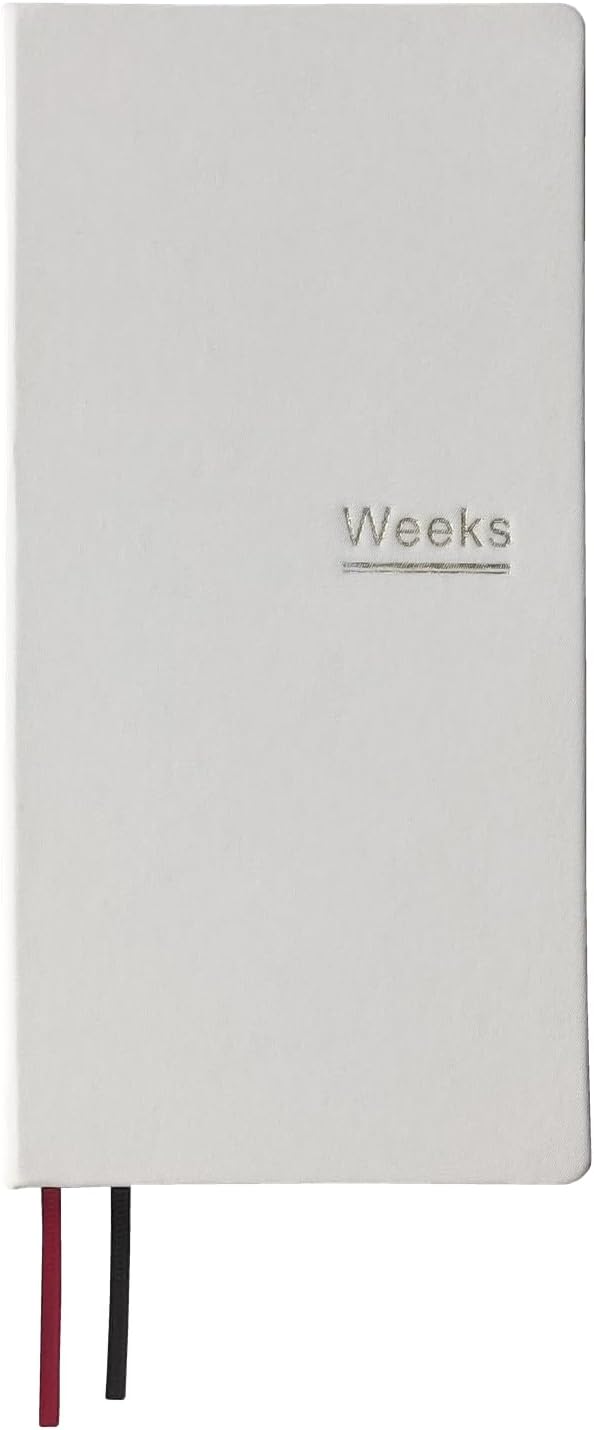 Undated Weekly Planner Notebook Pocket Organizer Appointment Book Journal Notebook A6 Week Plan Notepad (White)
