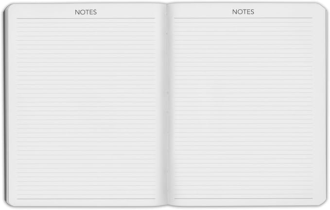 Harbor Large Weekly Monthly Planner 2027, Calendar Planner & Notebook - Durable Faux Leather, 192 Pages, Softcover & Book Bound - Cambridge Red - 9.75x7.5"