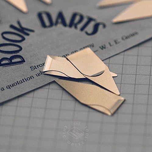 Book Darts Line Markers 125 Count Tin Brass