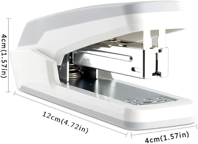 KUYWLMKMZZ Desk Stapler Office Stapler Office Desk Stapler Labor-Saving Binding Machine Practical Office Tool Suitable for Office Document Binding White School Supplies (Color : A)
