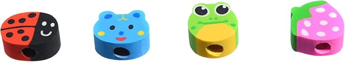 35PCS Fruit Animal Pencil Top Erasers Bulk for Kids,Fun Eraser Caps Cute Topper Erasers for Pencil for Back to School Party Gifts (Pattern Random)