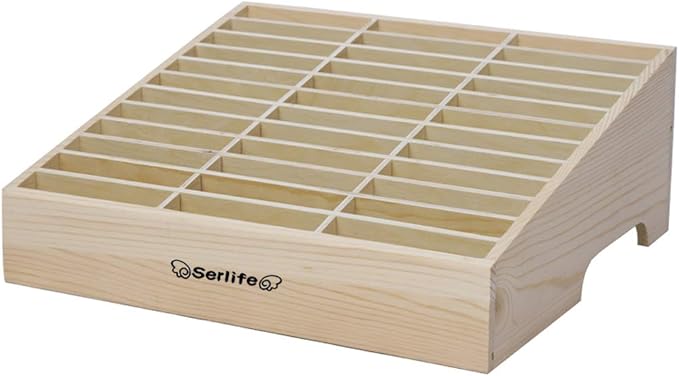 Wood Cell Phones Storage Box Calculator Management Mobile Phone Holder Classroom Office, Meeting Room Desktop Organizer (Maple, 36 Cells)
