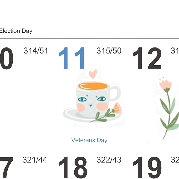 2026-2027 Wall Calendar - 2026-2027 Yearly Wall Calendar, July 2026 - June 2027, Calendar 26-27, 34.8" x 22.8"(Open), One Page Vertical with Round Stickers, Gift Pocket - Haze Blue