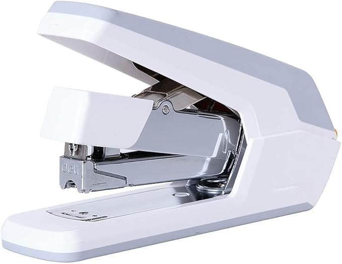 KUYWLMKMZZ Desk Stapler Office Stapler Labor-Saving Stapler Desktop Stapler Office Desktop File Sorting Suitable for Office File Binding and Finishing School Supplies (Color : White)
