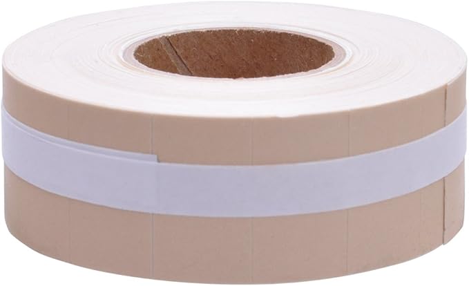 Buff Brown Labels with No Tamper Slits to fit Motex® MX5500 Price Guns 16 Pack (Free Ink roll Included)